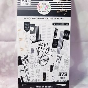 Black and White Sticker Book The Happy Planner
